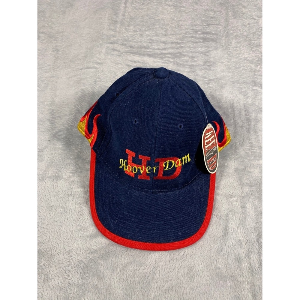 Kee & Ed Hoover Snacketeria Custom Embroidered Men's Hat Navy Blue NWT